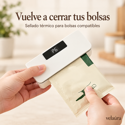 Sellado térmico de una bolsa compatible