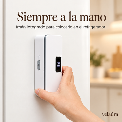 Sellador con imán sobre el refrigerador